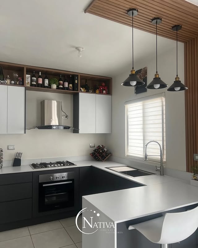 Cocina de dos alturas