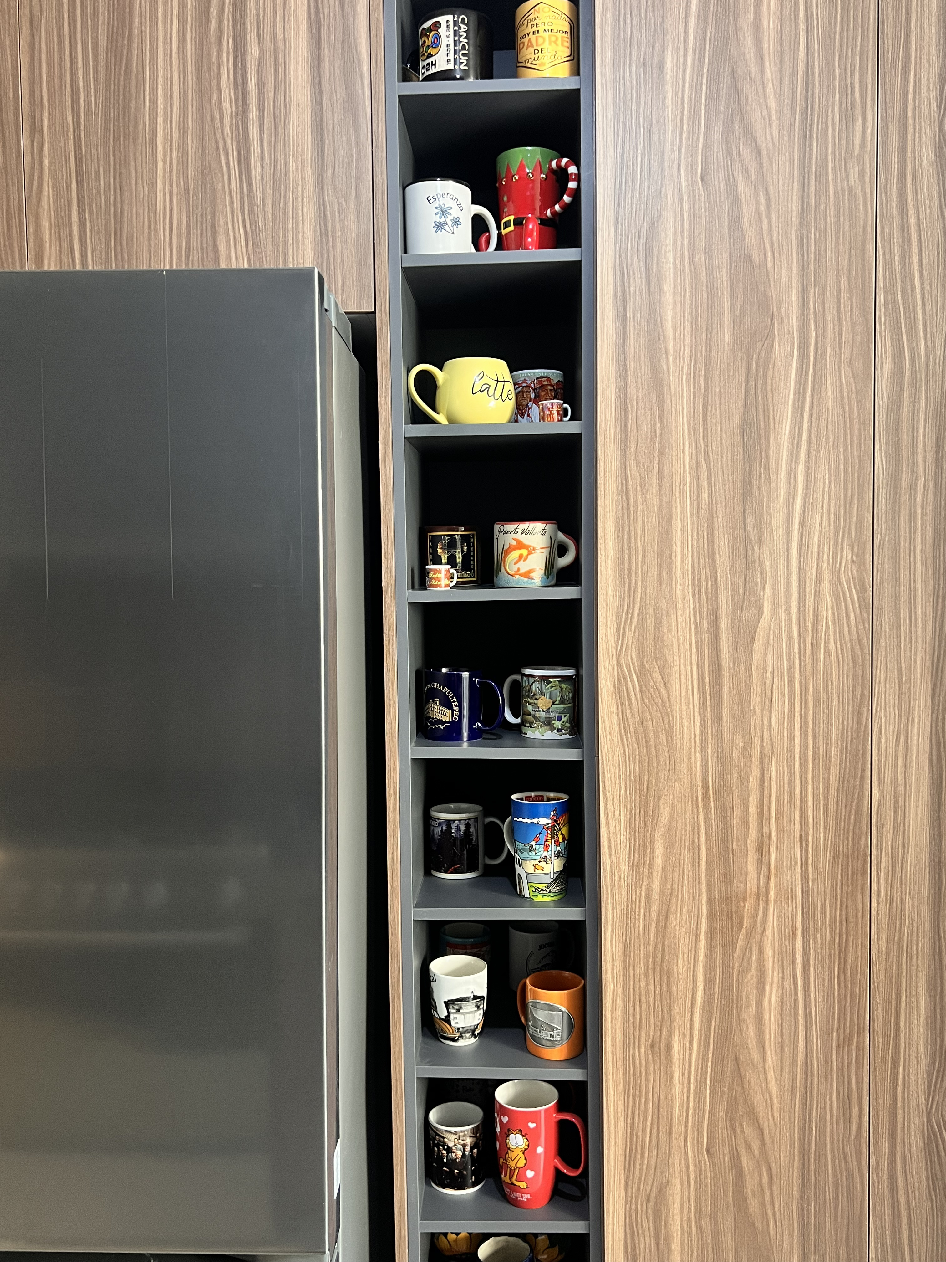 Estantes de cocina moderna