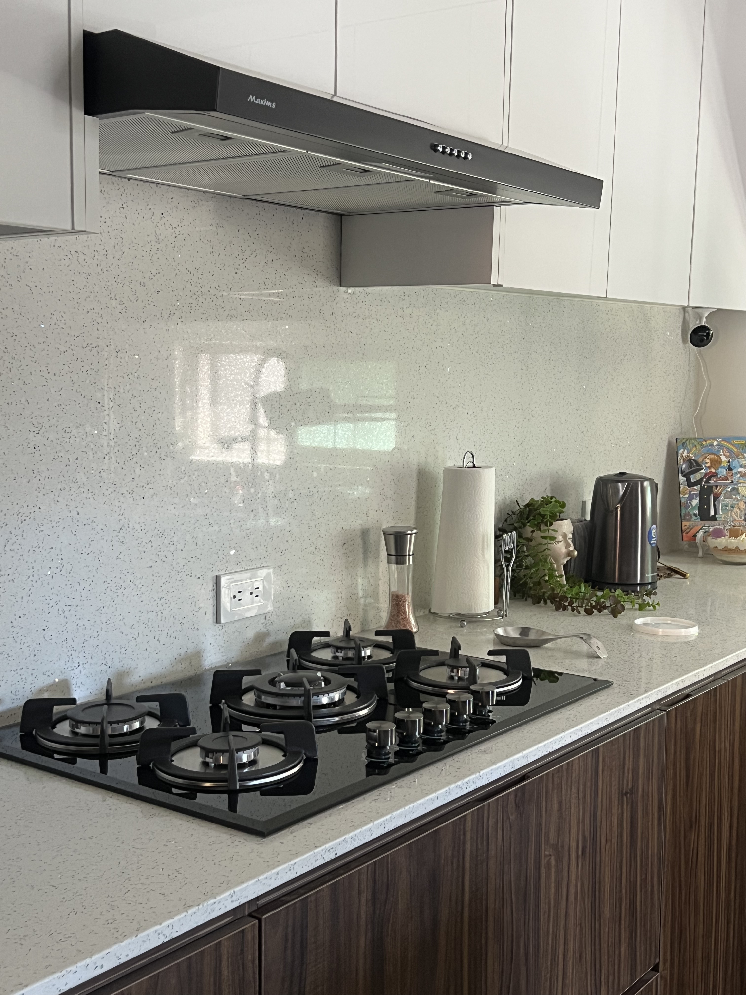 Mueble con estufa integrada