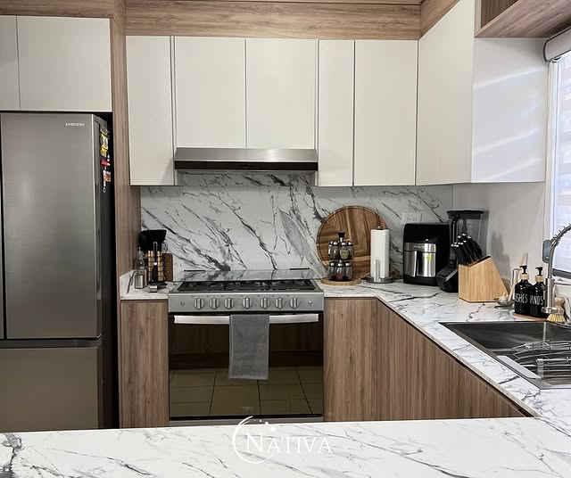 Cocina rústica moderna